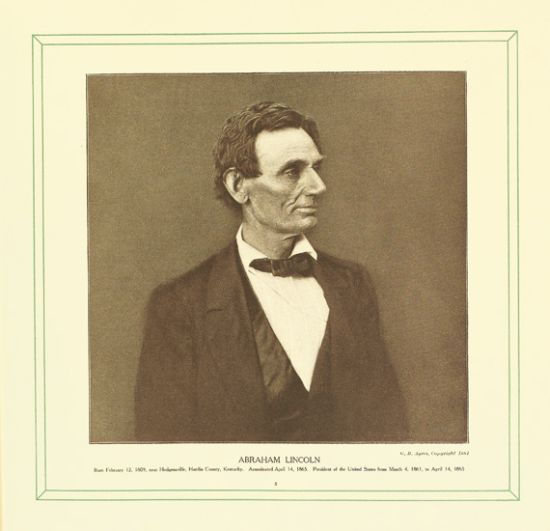 (SLAVERY AND ABOLITION.) LINCOLN, ABRAHAM---EMANCIPATION PROCLAMATION. HARTSHORN, W.N. & PEN An Era of Progress and Promise. 1863-1910.
